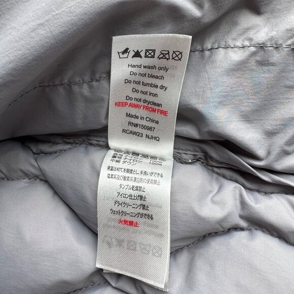 RYLEE & CRU Quilted Down Puffer Vest Boys 4-5 Gray Lightweight Warm Layer Boy - Picture 9 of 9